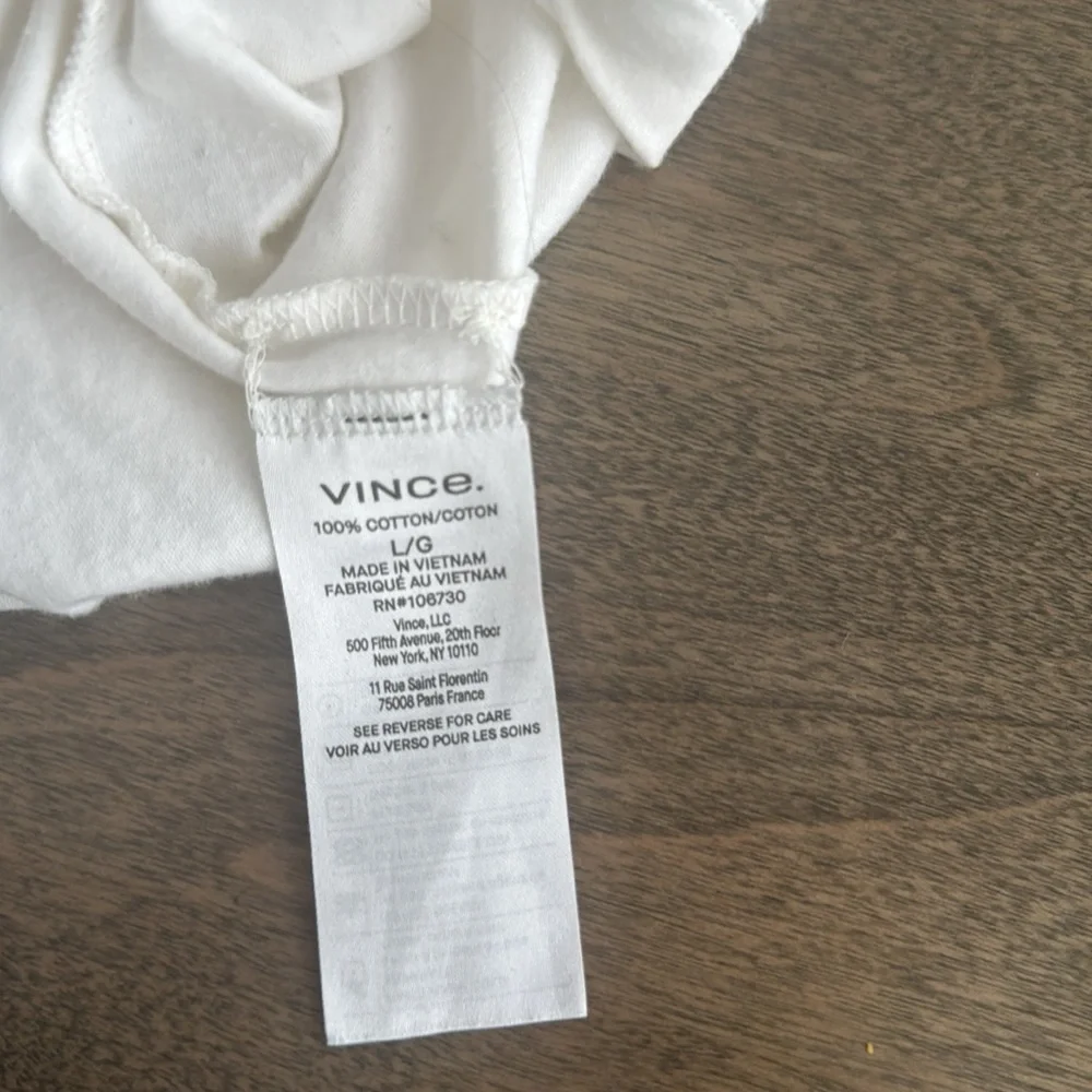 Vince white  “muscle tee” - Picture 7 of 9